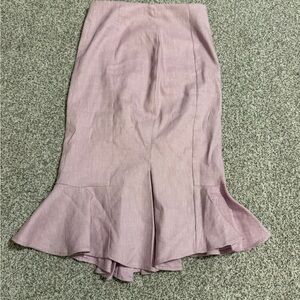 Express Light Pink Flared Women's Skirt